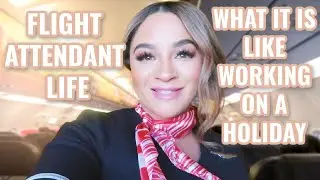 FLIGHT ATTENDANT LIFE VLOG - Medical Emergency, Weather Delays, Picking Up A Trip On Christmas, etc