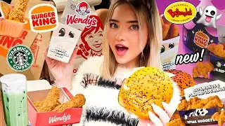 Eating NEW FAST FOOD MENU ITEMS For 24 HOURS!
