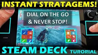Easy STRATAGEMS while RUNNING for HELLDIVERS 2 on Steam Deck! Macro trackpad, gyro | Don't Stop!