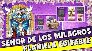 SEÑOR DE LOS MILAGROS | PLANILLA | DESCARGA🔴🔵