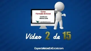 Barra de fórmulas de Excel - Curso de Fórmulas de Excel - 2/15