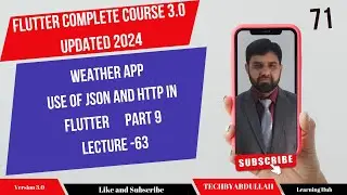 Flutter in Urdu | Weather App Part 9 | Use of JSON | 