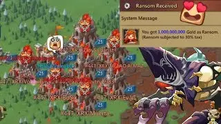 Lords Mobile KvK Rank 2 Guild vs Trap + 1 billion gold ransom!