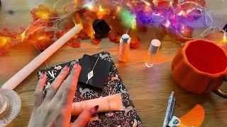 Asmr 🧡 Show and Tell Autumn Favorites | Tracing, Scratching and Close Whispering