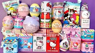 ASMR HELLO KITTY TOYS SURPRISE UNBOXING | HUGE Sanrio Mystery Blind Boxes mini toys
