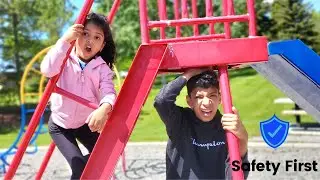 Ansel and Amelia Learn about Playground Safety | Educational Videos for Kids
