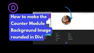 How to make the Counter Module Background Image rounded in Divi