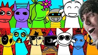 جميع شخصيات سبرنكي في مود اسطوري مجنون 😱 انكريديبوكس !  Incredibox SPRUNKI Characters mods