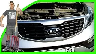 HOW TO REMOVE THE RADIATOR GRILLE on a Kia Sportage 3
