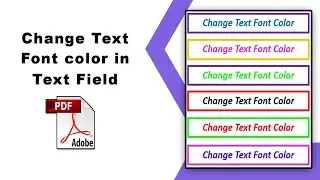 How to change text font color in pdf text field (Prepare Form) using Adobe Acrobat Pro DC