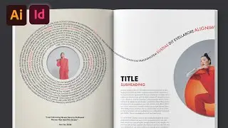 How to make this EASY WORD SPIRAL Layout | InDesign Layouts, Episode 10
