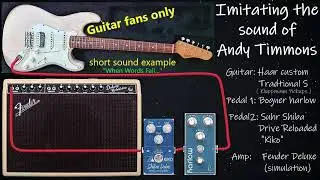 Imitating Andy Timmons' sound - A short sound example with my Haar guitar