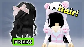 *FREE HAIR* (BLACK) ON ROBLOX 2023! 🖤🩷