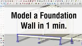Foundation Wall in Sketchup