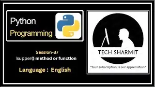 isupper() function or method in Python | methods in python | function in python | Python course