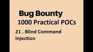 21 . Blind Command injection | Blind Injection | Blind Cmd Injection | Command Injection Beginner