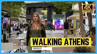 🇬🇷 Athens Walking Tour - Explore the Streets of Greece in HD