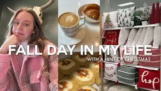 VLOG: spend a fall day with me 🍂 working in a coffee shop, baking fall cookies, target decor finds!