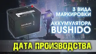 Аккумулятор Bushido дата выпуска. Все виды маркировки аккумулятора Бушидо.  Расшифровка.