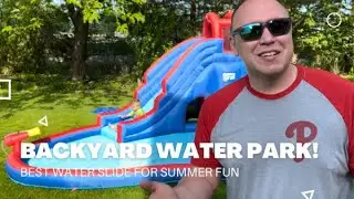Best Backyard Water Park! SUNNY & FUN Slide ‘N Spray Inflatable Water Slide - REVIEW AFTER 1 YEAR