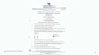 CXC CSEC January 2023 Mathematics Paper 1
