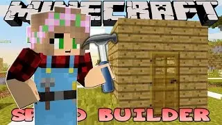 Minecraft - Little Kelly : FIRST TIME SPEED BUILDING!