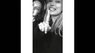 Hailey Bieber and Kendall Jenner having fun