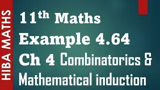 11th maths chapter 4 example 4.64 Combinatorics and Mathematical induction tn syllabus
