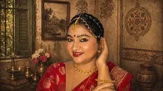 ASMR I Tried To Do Vintage Bengali Bridal Makeup Look❤️ (voiceover)