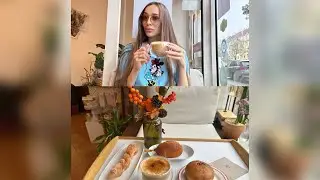 Уютный мукбанг в корейской пекарне/Свежие булочки 🥐карамельный раф☕️ корндог с двойным сыром🧀/