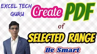 Create PDF of Selected Range