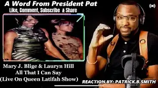 Mary J. Blige & Lauryn Hill - All That I Can Say (Live On Queen Latifah Show) -REACTION VIDEO
