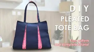 DIY - PLEATED TOTE BAG