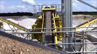 Sand making and washing site video