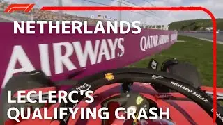 Charles Leclerc's Crash in Qualifying | F1 2023 Game Recreation Dutch Grand Prix