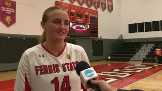 Volleyball Postgame vs Wayne State - Syann Fairfield