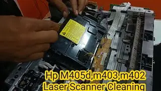 HP M405D m402 m403 scanner LASER clean ( hp laser cleaning )