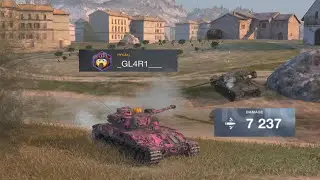 The dodgy tank (B-C 25t) || 7200 dmg || wot blitz