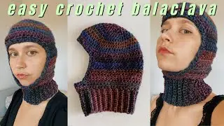 Super easy & beginner friendly crochet balaclava tutorial!