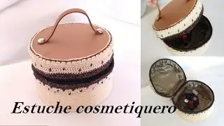 Estuche para cosméticos/косметичка/化妝盒/화장품 케이스/Crochet case for cosmetics -Tutoutil