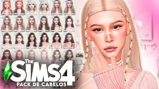 PACK de CABELOS FEMININOS mais bonitos para baixar em 2024 ❤️​ l the sims 4