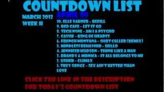 106 and Park Countdown List April 2012 - week II