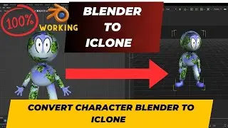 how to export character from blender to iclone || rigged 3d models to iclone