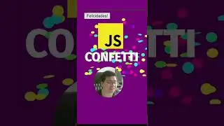 Efecto de confetti en Javascript en 1 línea de código 