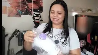 Ganhei uma mini máquina de costura 🧵 primeiras impressões