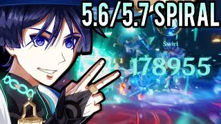 C6 R5 Wanderer 5.6/5.7 Spiral Abyss Speedrun [Genshin Impact]