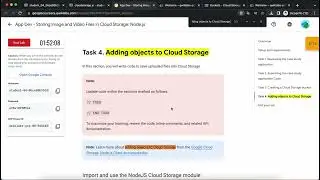App Dev - Storing Image and Video Files in Cloud Storage: Node.js