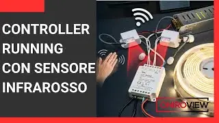Controller Dimmer Led Digitali Effetto Running Progressivo con sensori a infrarossi contatto pulito