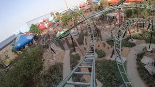 Smurf Village Express Train Rollercoaster POV at Motiongate Dubai