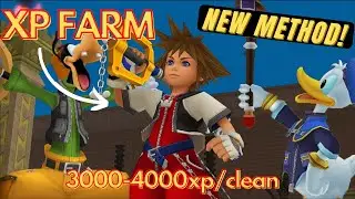 Kingdom Hearts 1 - NEW EXP FARM METHOD - 3000 ~ 4000 XP/CLEAR  Mid-Late game strategy